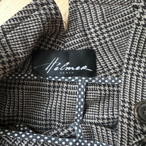 Stylish Women's Gray Plaid Jumpsuit - Picture 3 of 3